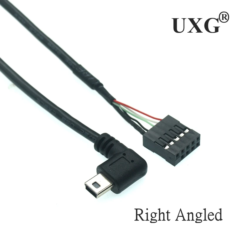 Ejemplo uso cable interno 9 pines a Mini USB para equipos PC