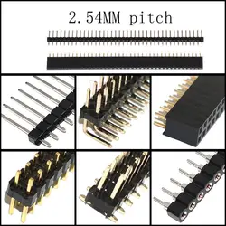 Header SMD 2.54mm Macho-Hembra de Doble Fila 80 Pines