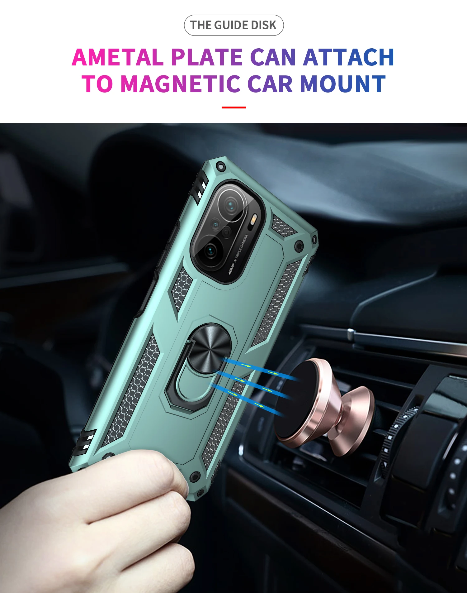 Funda rígida para Xiaomi POCO F3 M3, carcasa con anillo de soporte, armadura a prueba de golpes, carcasa trasera protectora para xiaomi pcco x3 NfC X3 Pro - imagen 5