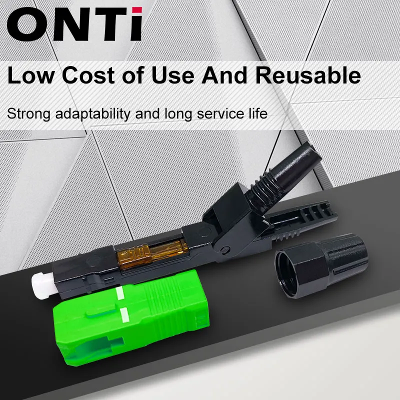 Conector SC APC Monomodo FTTH – Fibra Óptica Montaje Campo - imagen 3