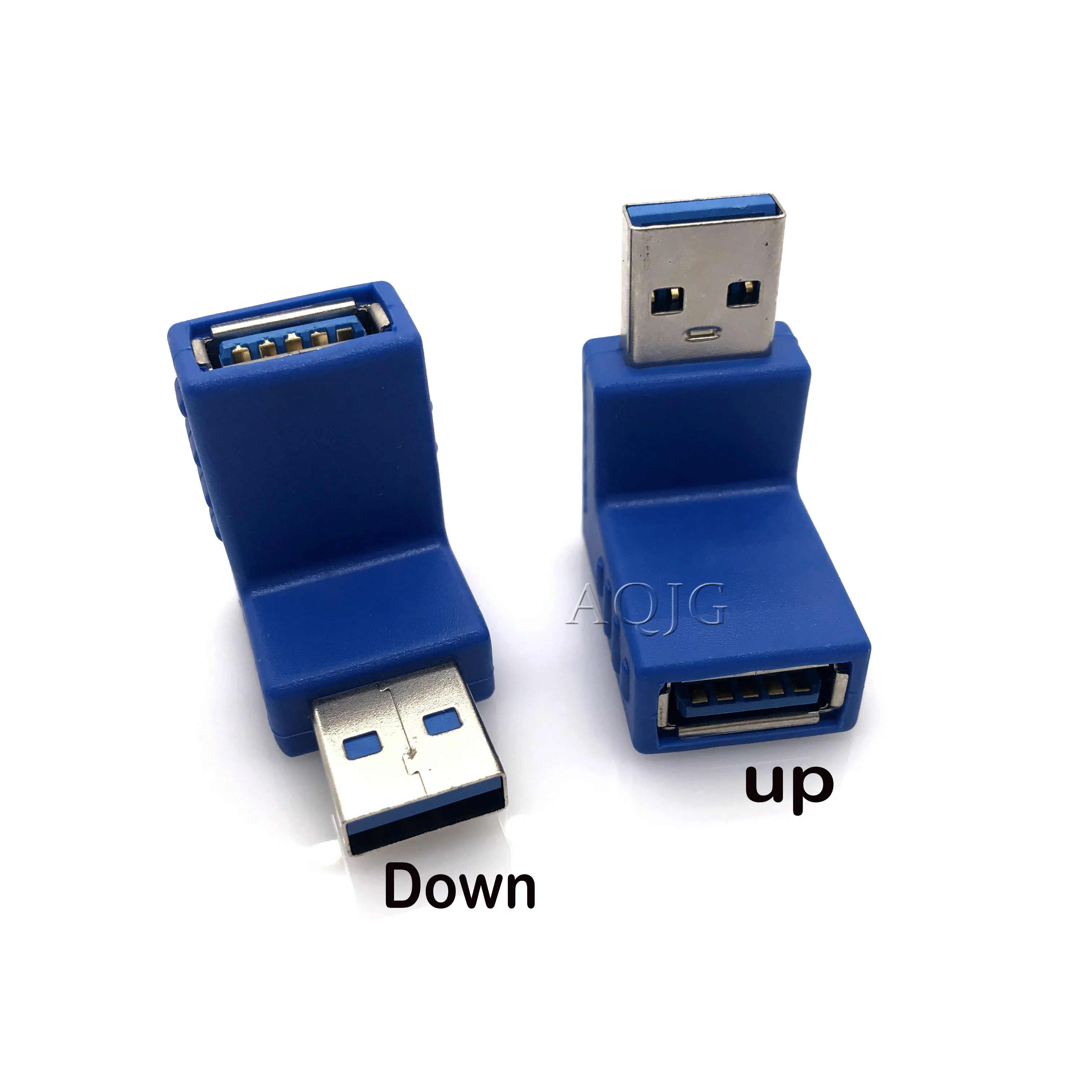 AQJG-conector Usb 3,0 de ángulo derecho e izquierdo, convertidor de 90 grados, tipo A, macho A hembra, adaptador de enchufe, venta al por mayor - imagen 5