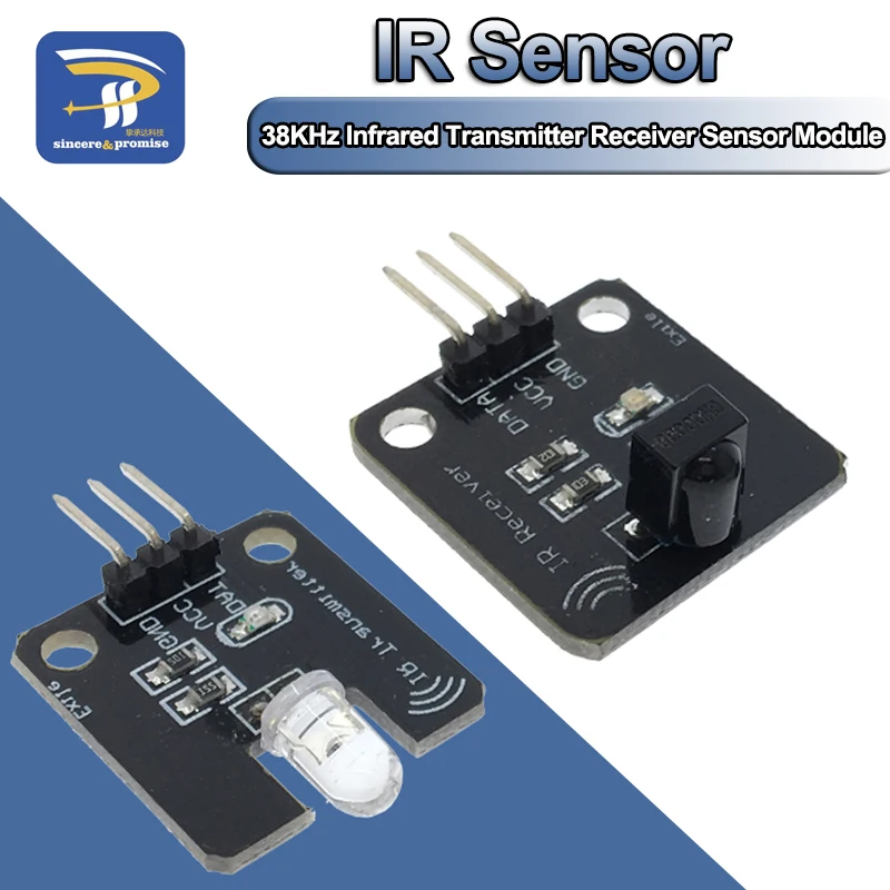 Módulo transmisor infrarrojo IR, módulo de Sensor receptor infrarrojo Digital Ir de 38khz para bloque de construcción electrónico Arduino