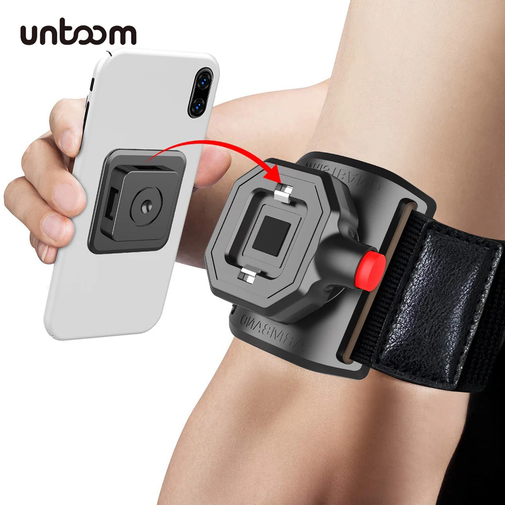 Brazalete Soporte para teléfono para correr, senderismo, Fitness, pulsera deportiva Universal de montaje rápido, soporte para teléfono móvil para iPhone Samsung