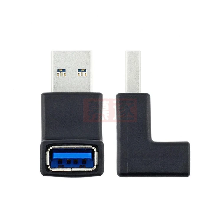 Conector adaptador USB 3,0 A macho a hembra en ángulo izquierdo y derecho de 90 grados para ordenador portátil y PC - imagen 5