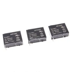 Relé HF46F de Potencia 4P NO 5A 5/12/24VDC 250VAC