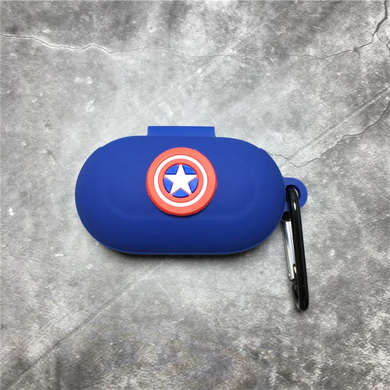 Funda para auriculares Marvel para Samsung Galaxy Buds/Buds + funda protectora de silicona para auriculares inalámbricos Bluetooth con gancho - imagen 4