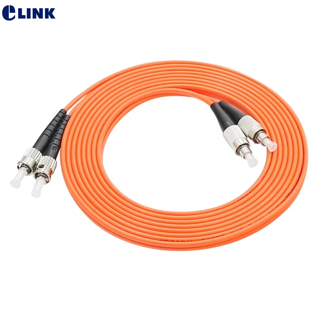 Cable de conexión de fibra óptica FC-ST dúplex 1m 2m 3m 5m 7m 10M 50/125um 62,5/125um ST-FC OM1 OM2 puente dual ftth 10 Uds - imagen 2
