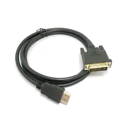 Adaptador de Cable 3D 1080P HD compatible con DVI DVI-D 24 + 1 pines macho a macho chapado en oro para Monitor HDTV proyector PS4 DVI a HD