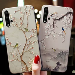 Funda Huawei y Honor con Relieve Floral 3D – Diseño Decorativo