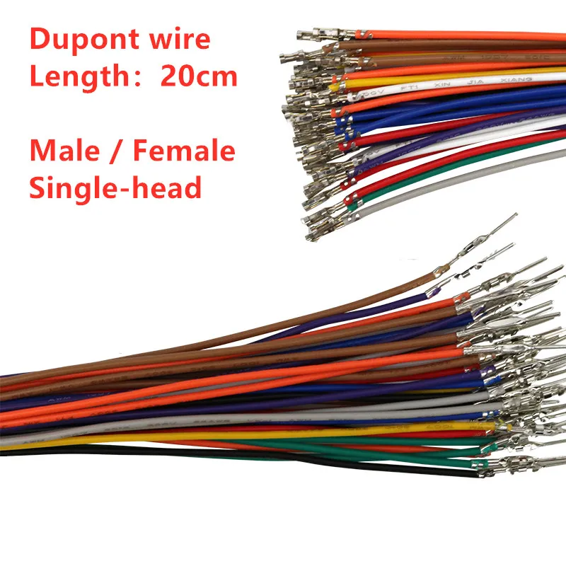 Cable DuPont 20cm 26AWG 2.54mm Paso Macho - imagen 2