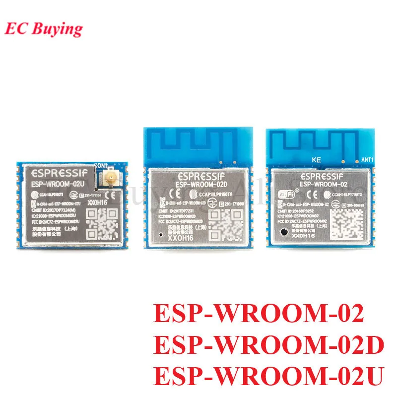 ESP-WROOM-02 ESP-WROOM-02D ESP-WROOM-02U 2MB 4MB Flash ESP8266 ESP WROOM 02 02D 02U WiFi MCU módulo inalámbrico ESP8266EX