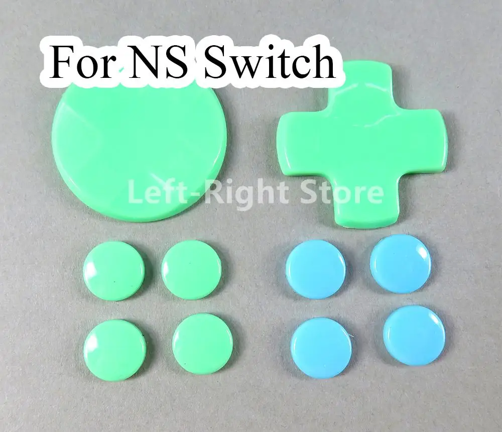 2 juegos para interruptor Joycon funda de piel d-pad mover dirección cruzada ABXY X pegatina de llave botón de Joystick cubierta de tapa de agarre