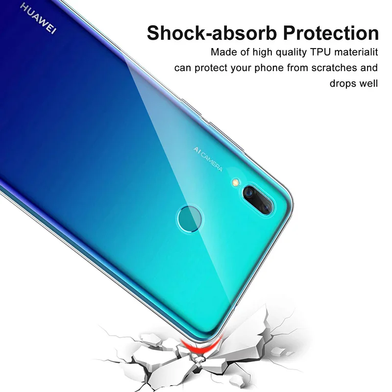 Funda protectora de silicona para teléfono Huawei P Smart 2019 2020 2021 Z Pro Plus, funda trasera suave de TPU transparente, Fundas para PSmart - imagen 4