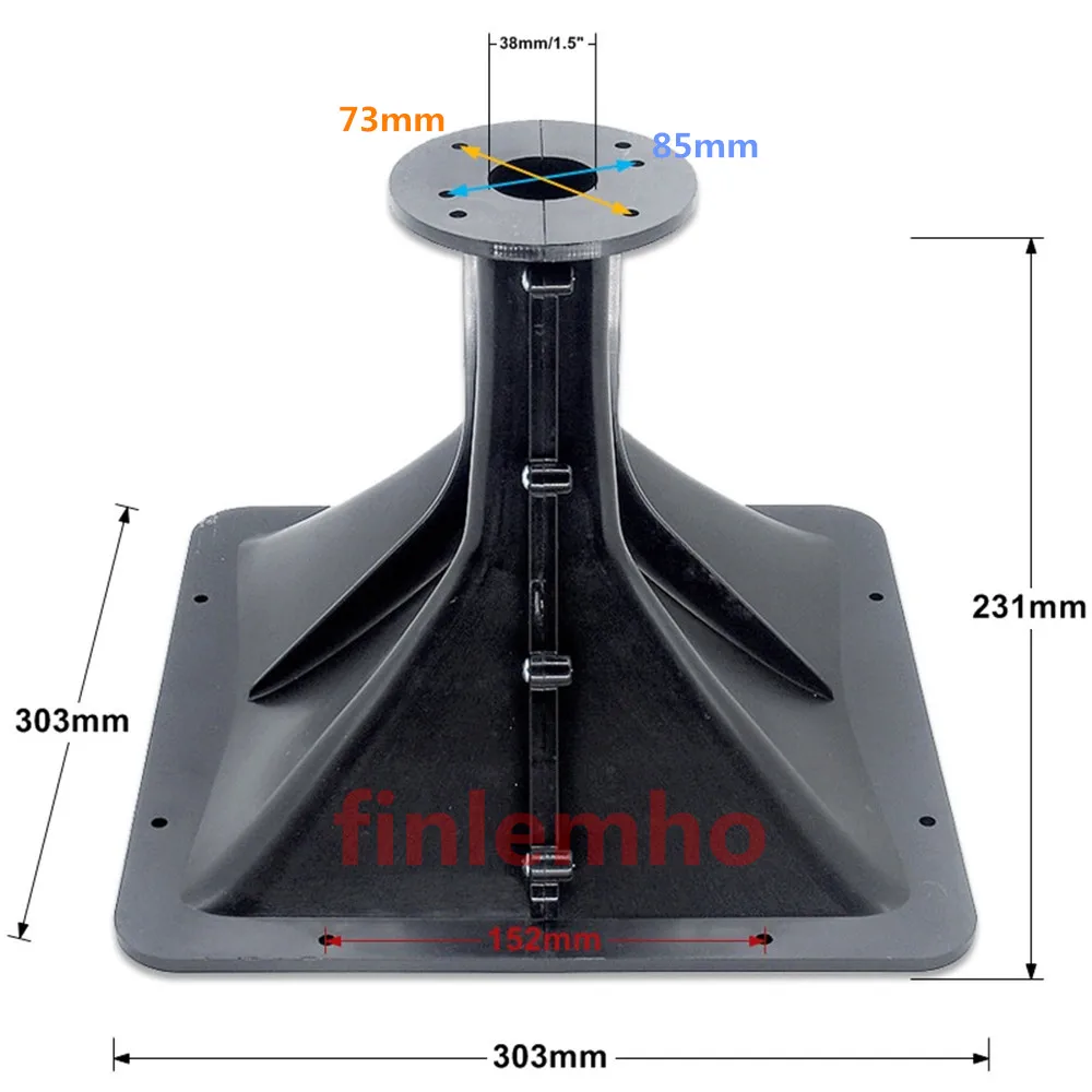 1 altavoz DJ Tweeter bocina 1,5 "garganta AM7212 guía de onda 90 °   x 50 °   HiFi del coche para la dirección pública del cine en casa de audio profesional - imagen 5
