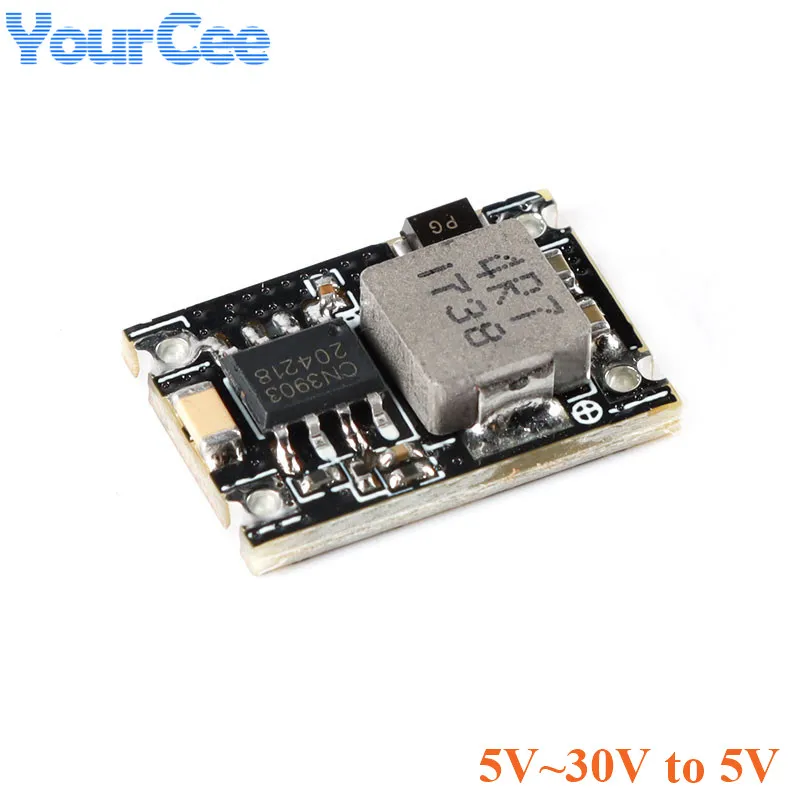 10 uds/1pc 3A Mini DC-DC módulo de placa convertidora reductora 5V-30V a 3,3 V 5V DC regulador de voltaje placa PCB módulo de alimentación - imagen 4
