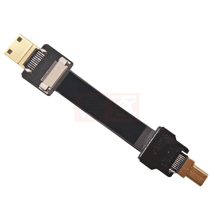 FPC flexible kabel UAV luft foto transferencia FPV micro HDMI-kompatibel zu mini HD-kabel HD linie kamera spezielle linie - imagen 4