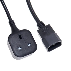 Adaptador Corriente IEC C14 a UK BS1363A para PDU y UPS