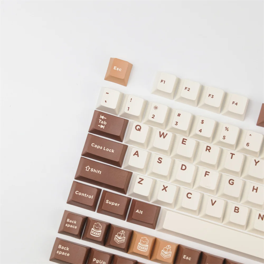 GMK Tiramisu Keycap Cherry Profile Teclado mecánico PBT Full Keycap tinte sublimación con 1U 1.25U 1.5U 1.75U 2U 2.25U Shift - imagen 2