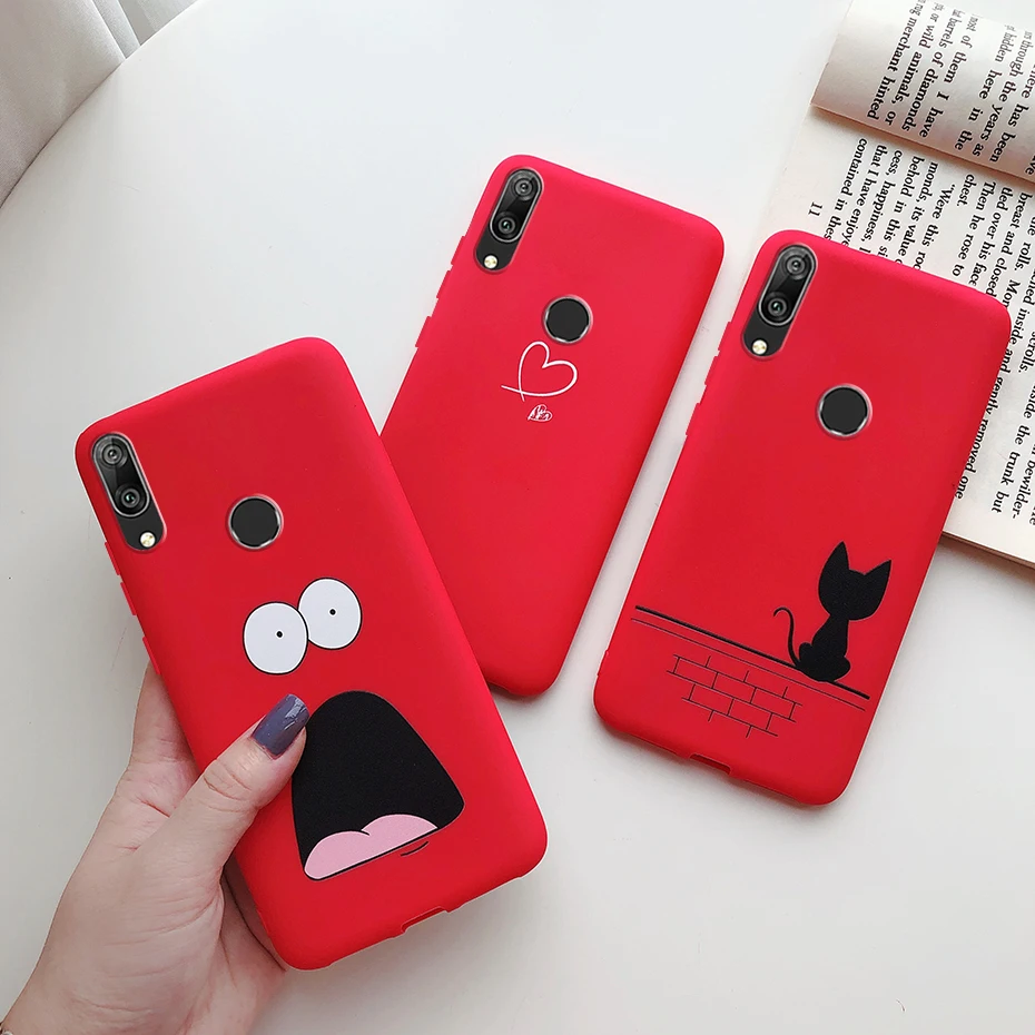 Funda de silicona mate para Huawei Y7 2019, y7 Prime 2019, Y7 2019, Y7Prime Y7 Prime 2019