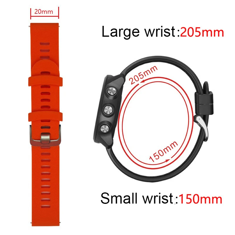 Para POLAR Pacer Smartwatch Correa de silicona 20mm deportes correa de reloj de liberación rápida para Polar Unite/ENCENDITE 2 3 pulseras - imagen 3