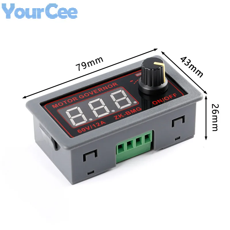 Controlador de Motor de CC PWM, ZK-BMG de velocidad ajustable, 500W, DC9-60V, 12A, codificador de pantalla Digital, relación de trabajo ZK-MG DC5-30V 150W 5A - imagen 5