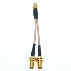 Conector SMA macho a SMA hembra RF – divisor en Y con cable RG316