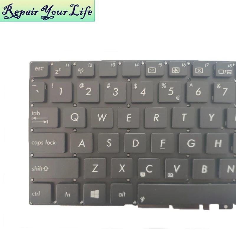 Teclado de portátil para ASUS X102BA X102 X102B, inglés, americano, AEEJBR00110, SG-62601, XUA, 0KNB0-0130UI00, negro, repuesto - imagen 4