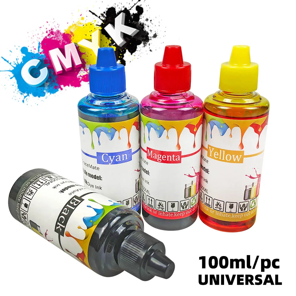 Tintas de Color negro de 100ml, Kits de recarga de tinta compatibles con Epson 1811, 1812, 1813, 1814, XP, 30 XP, 102, 202, 205, 212, 215, 225
