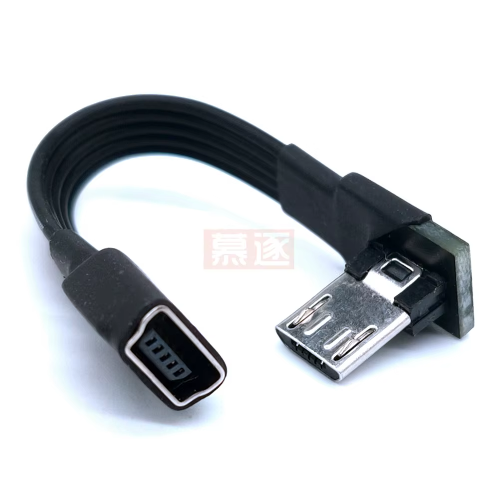 1 Uds Mini USB hembra a Micro USB B macho cable cargador de datos adaptador convertidor cargador cable de datos - imagen 2