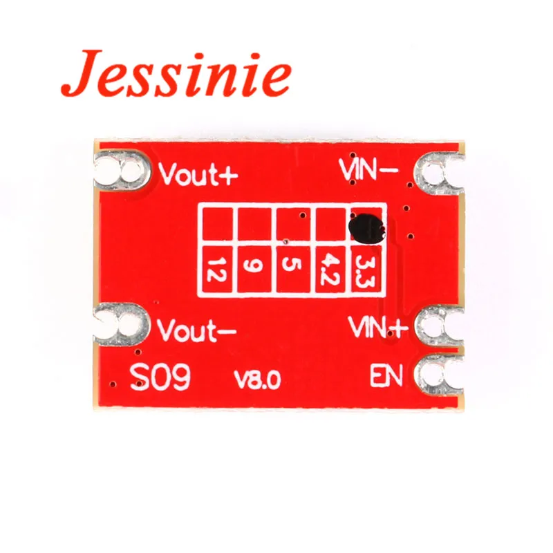 Módulo de potencia de refuerzo automático S09 DC-DC, placa de aumento hacia arriba y abajo, entrada de 3V-15V, salida de 3,3 V/4,2 V/5V/9V/12V, PCB electrónico DIY, 2 piezas - imagen 3