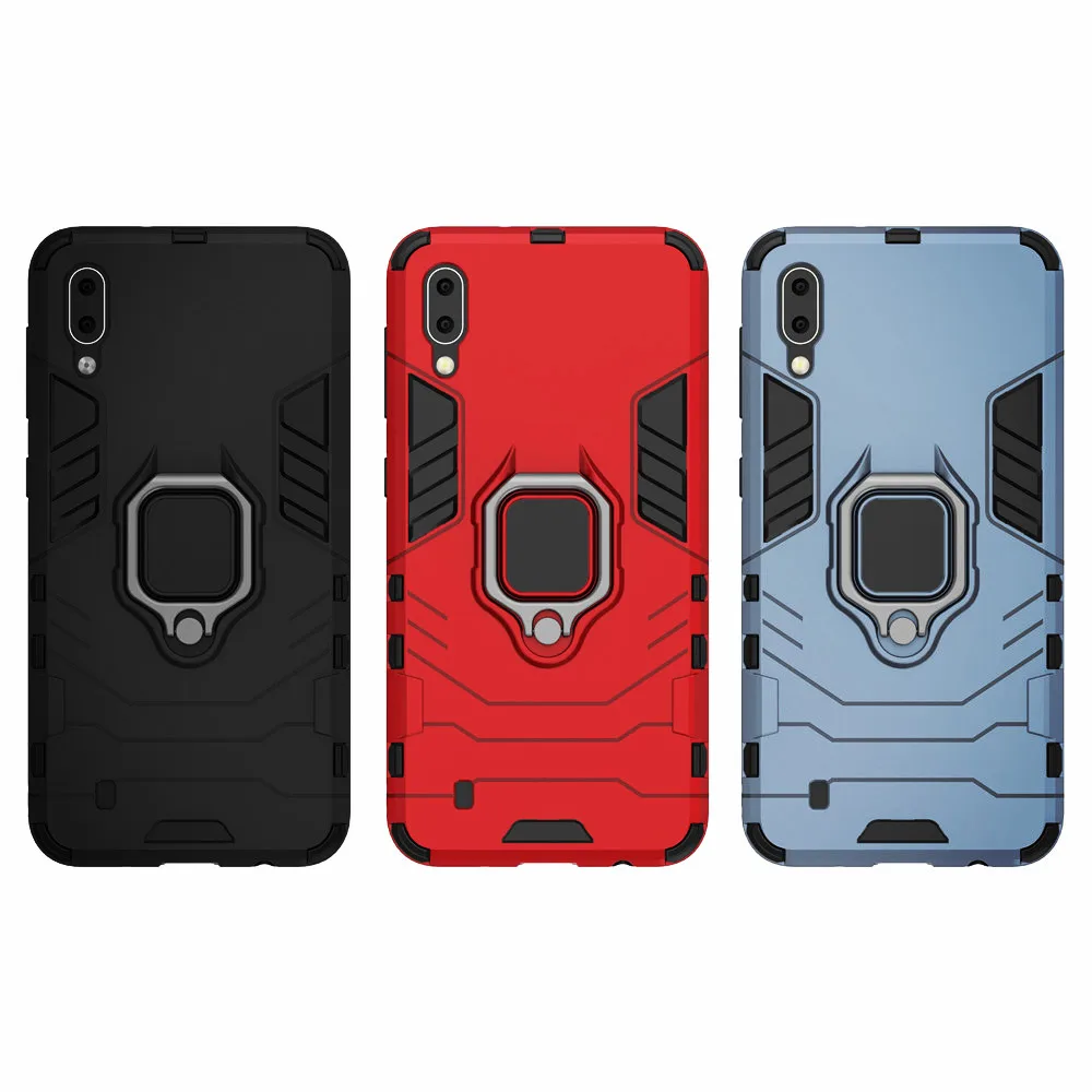 Funda trasera de teléfono para Samsung Galaxy M10 M 10 SM-M105G/DS, carcasa a prueba de golpes, con soporte de anillo, 6,22 pulgadas - imagen 5