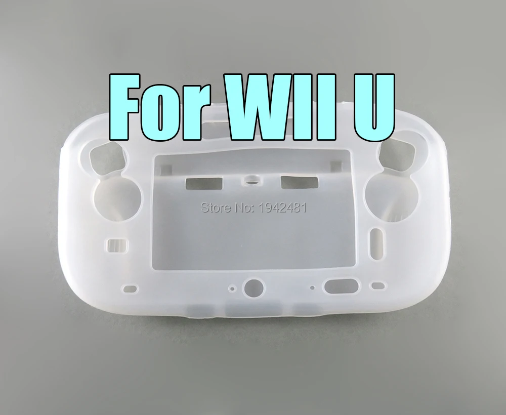 Funda de goma de silicona ultrasuave para Wii U, Protector corporal de Gel, carcasa de piel para Nintendo WiiU Gamepad, 1 unidad