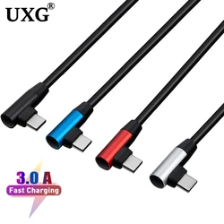 Cable USB-C Carga Rápida 60W PD – Angular 90°
