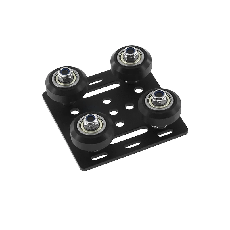 Piezas de impresora 3D, juego de placas de pórtico de 2020 V, polea de placa deslizante especial para ruedas de perfiles de aluminio con ranura en V 2020 - imagen 3