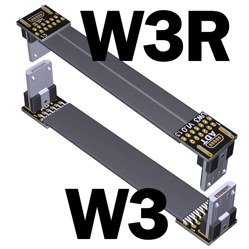 Cable de extensión USB 2,0 Micro-B macho a hembra OTG plano corto Micro-USB para HDTV AV fotografía aérea Drone Gopro DSLR cardán K