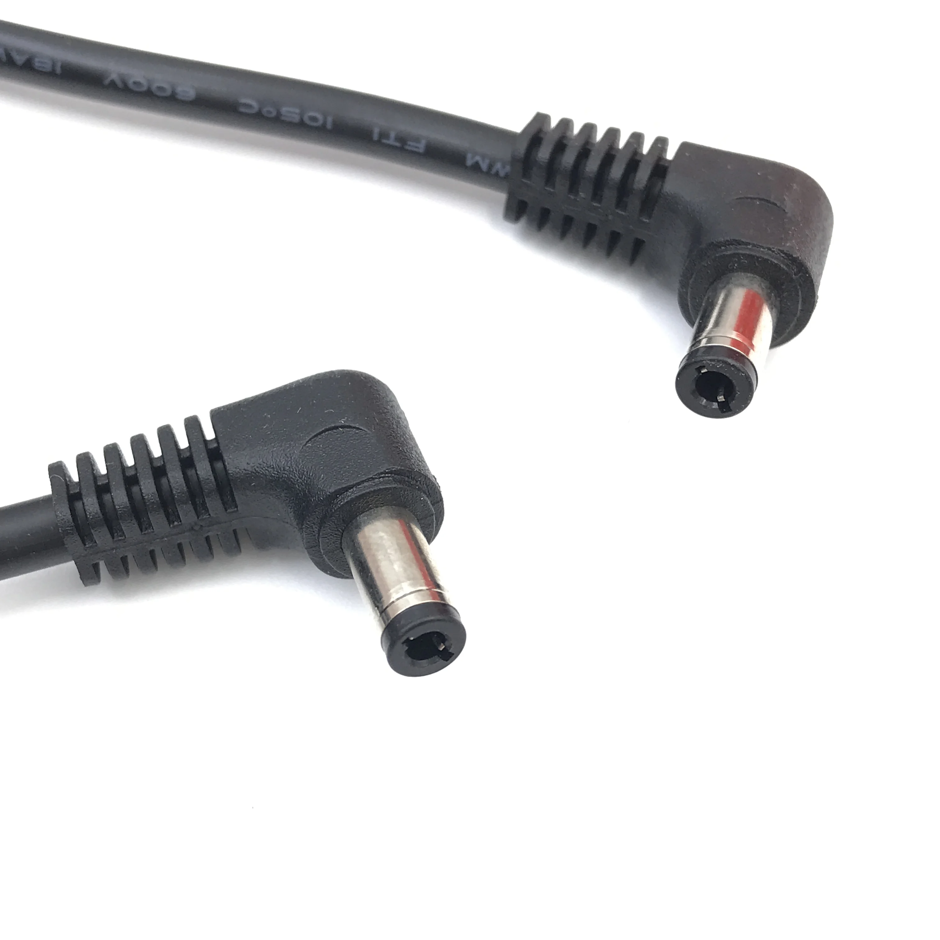 Cable de enchufe macho de doble codo de 90 grados, alimentación de cc de 5,5x2,1mm/2,5mm macho a 5,5 2,1/2,5mm, ángulo recto de 90 grados, 50cm, 1m, 1,5 M, 3m - imagen 4
