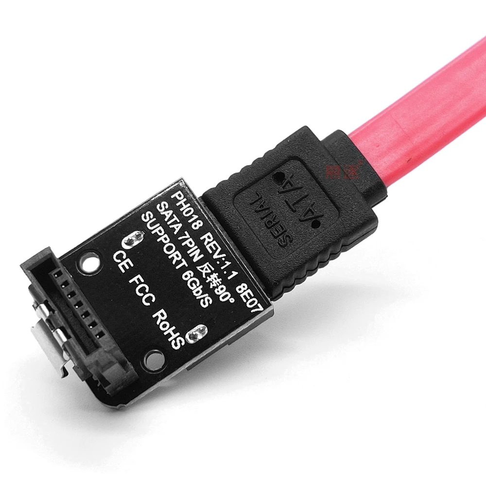 Cable SATA Controlador de disco duro SSD, adaptador de 90 grados para conexión de ordenador - imagen 2