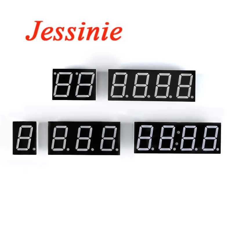 10 uds/1 unidad pantalla LED de tubo Digital de 0,8 pulgadas 1Bit 2Bit 3Bit 4Bit reloj cátodo de ánodo común 0,8 "7 segmentos Led DIY tablero rojo 0,80 - imagen 4