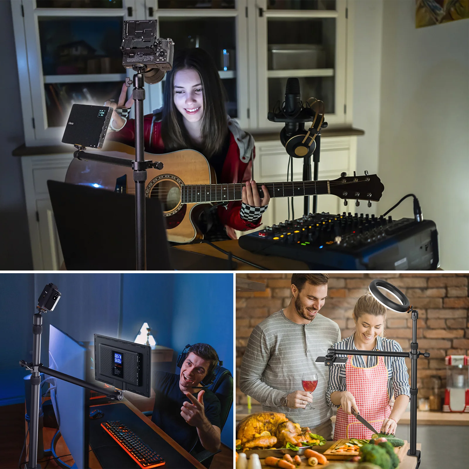 VIJIM LS01 Soporte Brazo Flexible para Luz LED de Escritorio - imagen 5