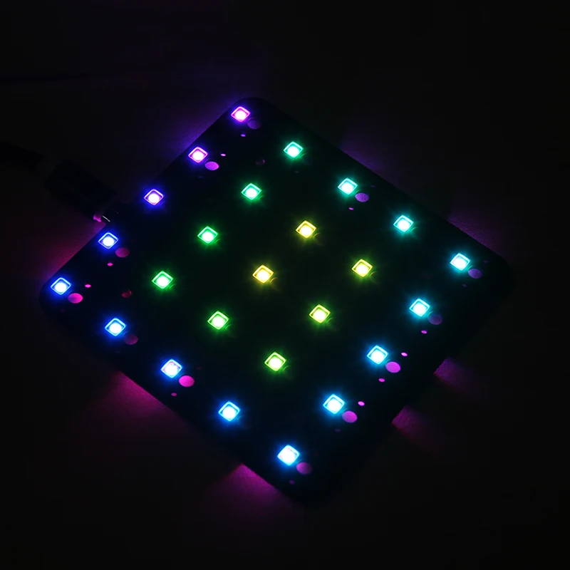 Teclado con ranura de intercambio en caliente, dispositivo mecánico PCB, soporte Cherry Gateron, 25 teclas, 5x5 RGB - imagen 5