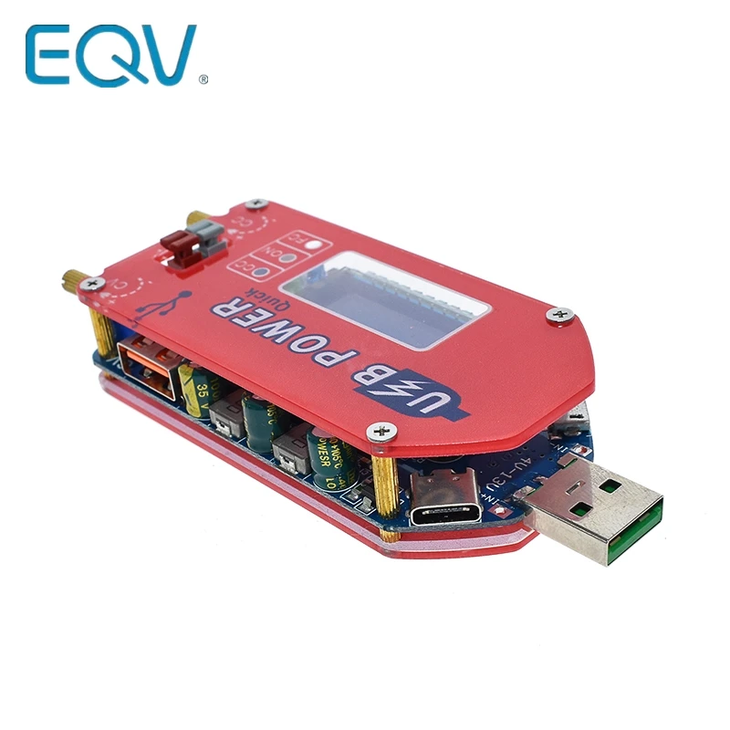 EQV DP3A pantalla Digital módulo de potencia ajustable USB DC 1-30V 15W QC 2,0 3,0 FCP regulador de fuente de alimentación de laboratorio de carga rápida - imagen 4
