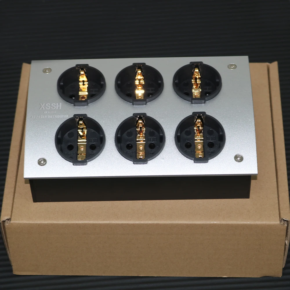 Shuko-e-TP60 de Audio Hifi europeo, distribuidor de corriente alterna de 125V-250V, 50/60Hz, 16A, 16amp, IEC, entrada de enchufe eléctrico - imagen 3