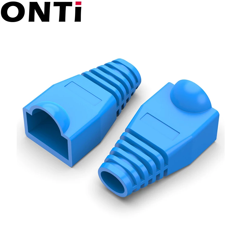 Conectores de cable de red ONTi-Ethernet, funda protectora, tapa multicolor, tapas RJ45, RJ-45, CAT6, CAT5e - imagen 3