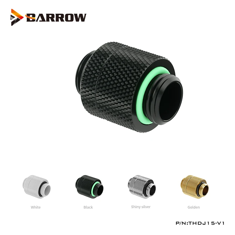 Barrow G1/4 conector giratorio macho a macho extensor Flexible de 15-16,5mm para accesorios de construcción de refrigeración por agua de PC THDJ15-V1 - imagen 3