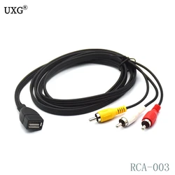 Duttek Adaptador USB a RCA Macho para Videocámaras AV