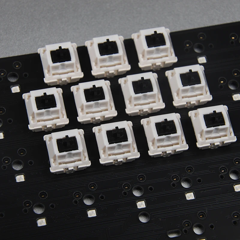 Interruptor de teclado táctil, paquete de 10, interruptor de teclado mecánico de 5 pines de Jade negro para teclados para juegos DIY, Similar a Holy Panda - imagen 5