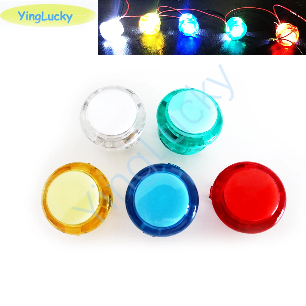 Botón pulsador LED Arcade SANWA OBSC 24/30 mm - Iluminado 5V/12V - imagen 2