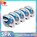 5PK Plastic Blue