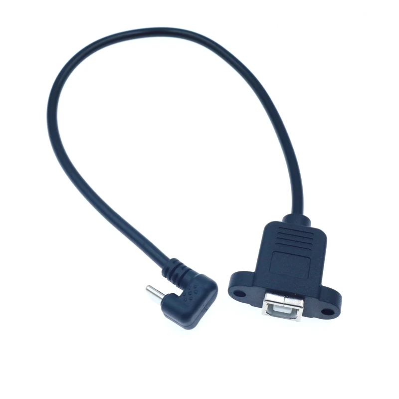 Tornillo macho y hembra tipo C de 30cm, 10 piezas/180 grados, banda maestra de presión, Agujero sin soldadura, Cable de datos de teléfono móvil hembra de 5 pines - imagen 2