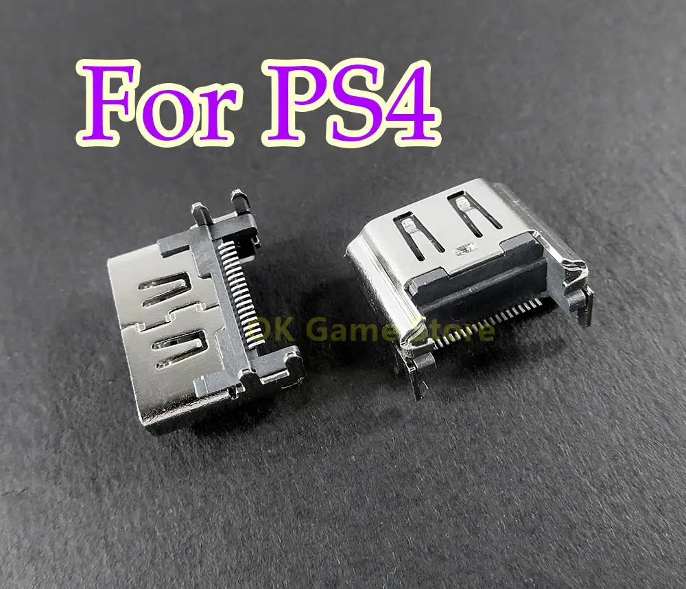 2 unids/lote conector de interfaz de puerto compatible con HDMI de repuesto para piezas de reparación de controlador Sony Playstation 4 PS4